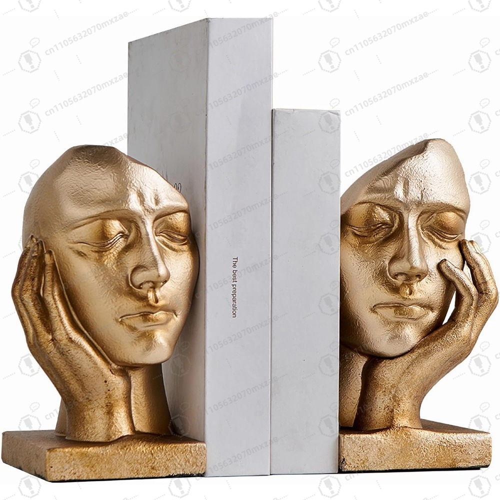 Aesthetic Bookend - Винтажные концы книг «Мыслитель» для полок,