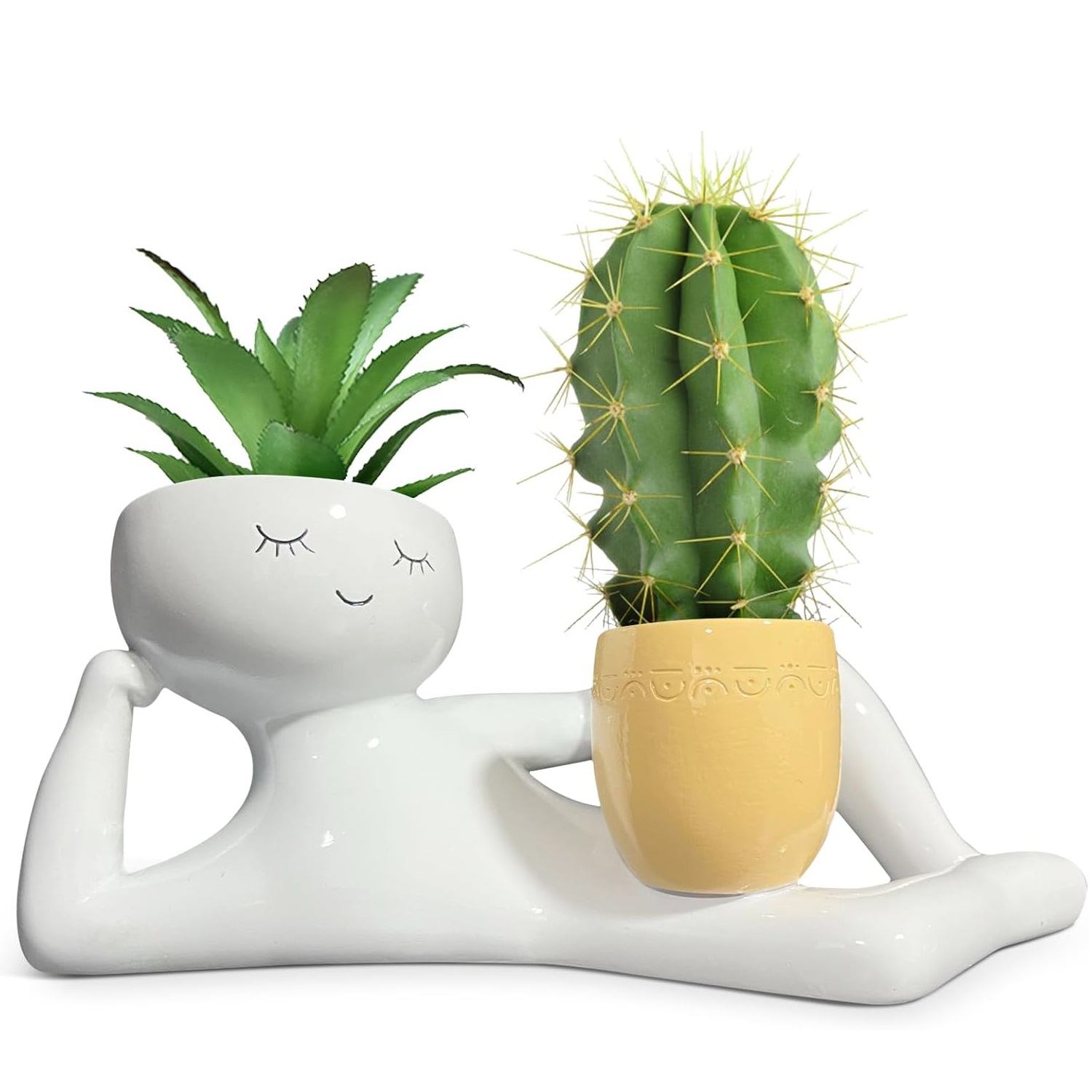 Succulent Planter Pot - Уникальный кашпо «Ленивый малыш»: забавные горшки