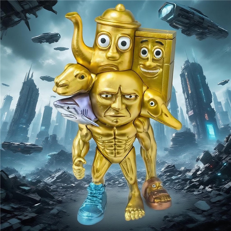 Home Decor Ai - Большой AI мифический деревянный Stickman Fusion