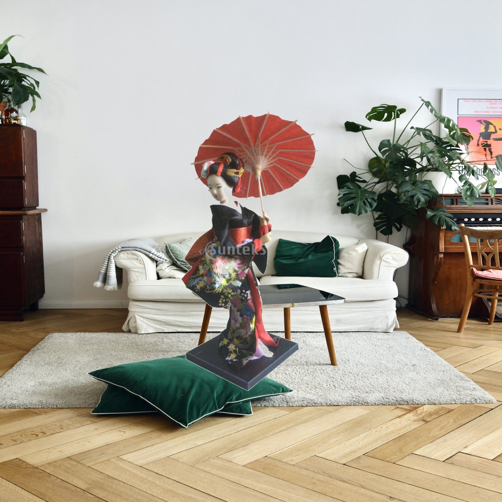 Home Decor Japandi Style - Декоративная фигурка японской гейши, миниатюрная статуэтка