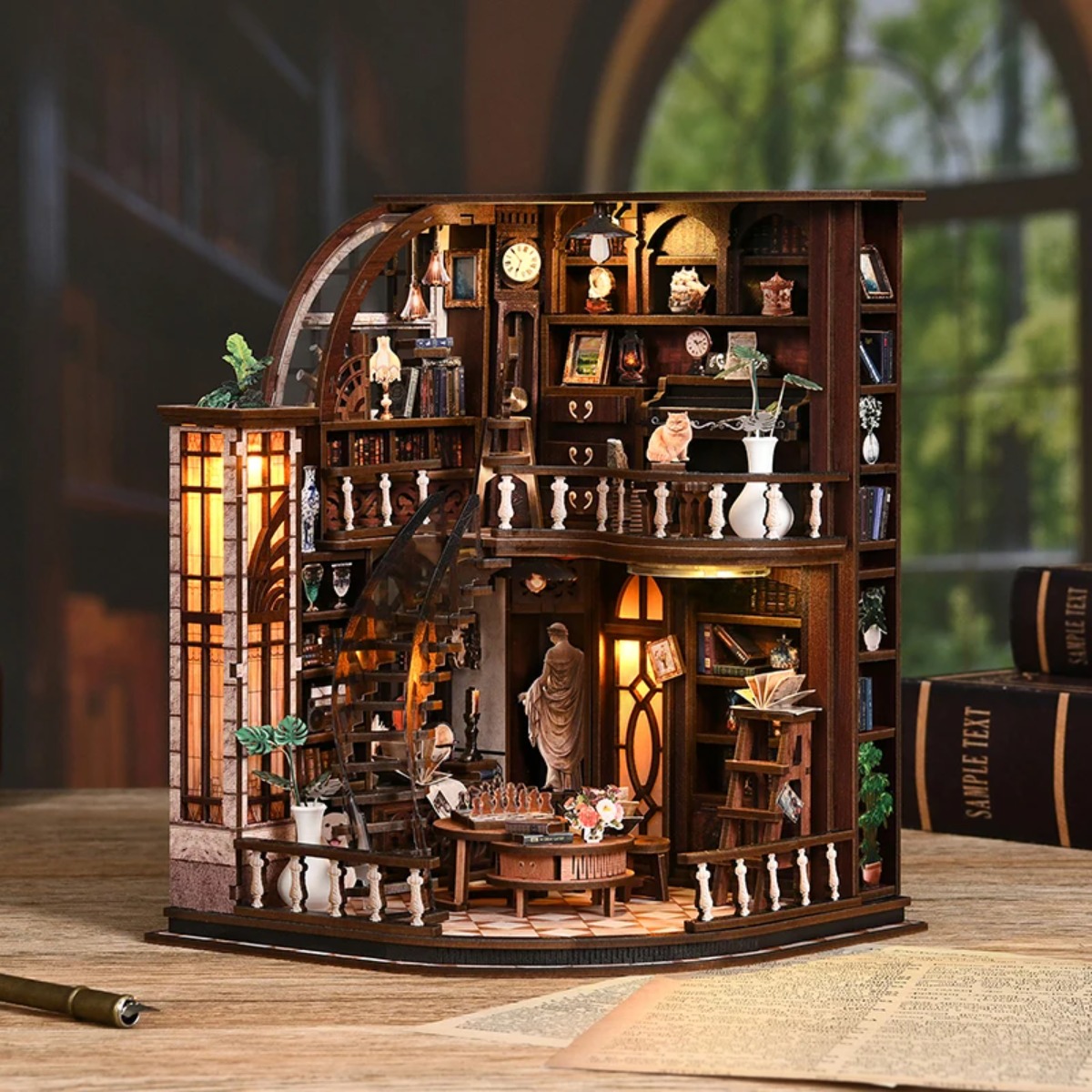 Aesthetic Bookend - Миниатюрный набор для создания книжного уголка: