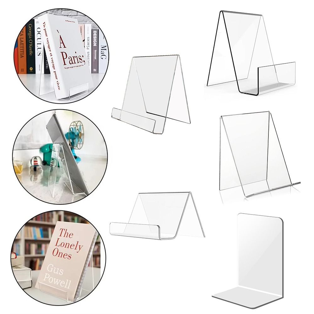 Aesthetic Bookend - Минималистичная акриловая подставка для книг, многофункциональная
