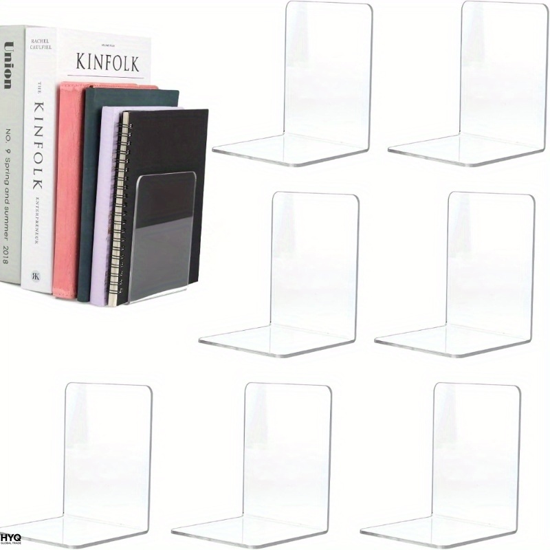 Aesthetic Bookend - Набор из 4/8 прозрачных акриловых подставок