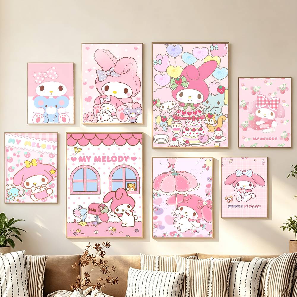 Geometric Wall Art - 1 шт. милый мультяшный постер с