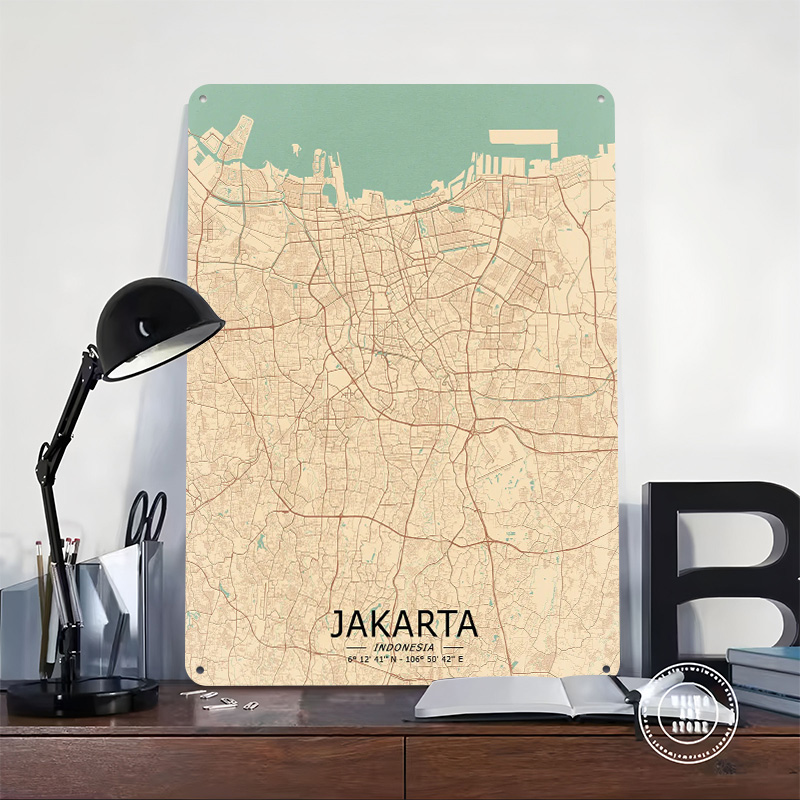 Jakarta винтажная карта печатн – обзор и цена Home Decor Jakarta