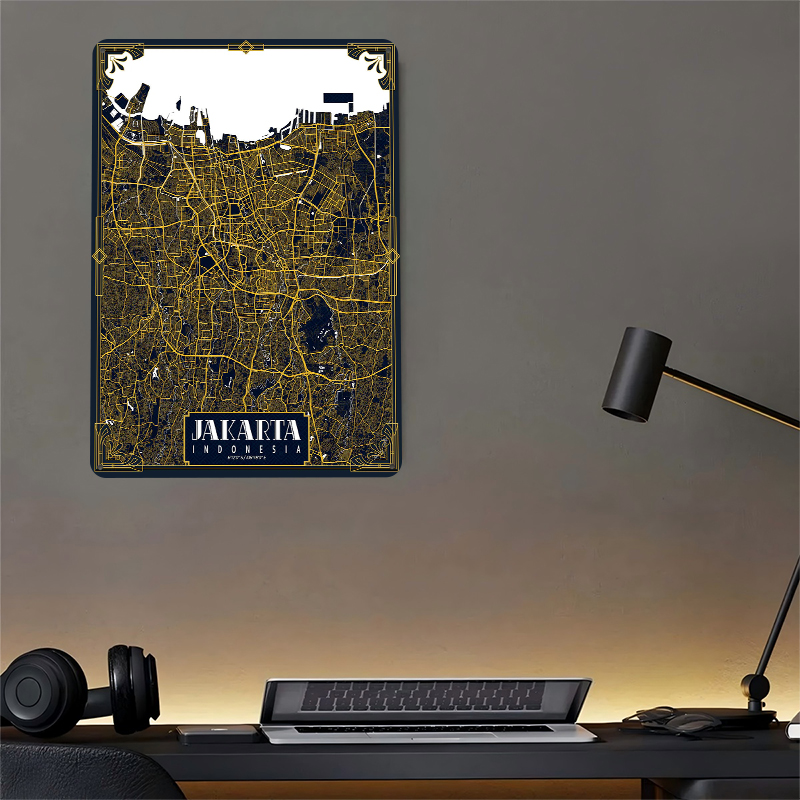 Плакат с картой города Джакарт – обзор и цена Home Decor Jakarta