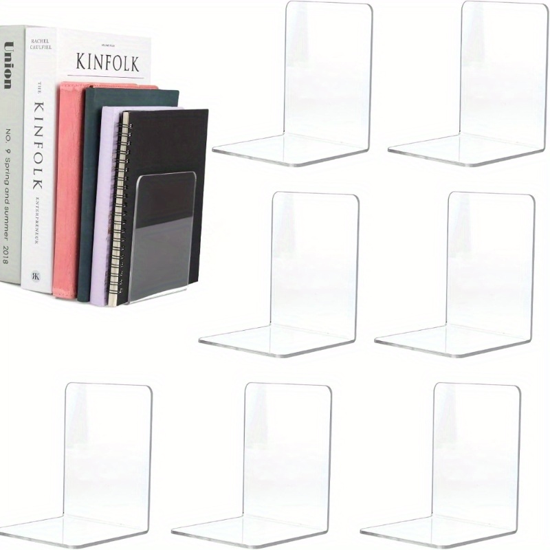 Набор из 4/8 шт., прозрачные а – обзор и цена Aesthetic Bookend