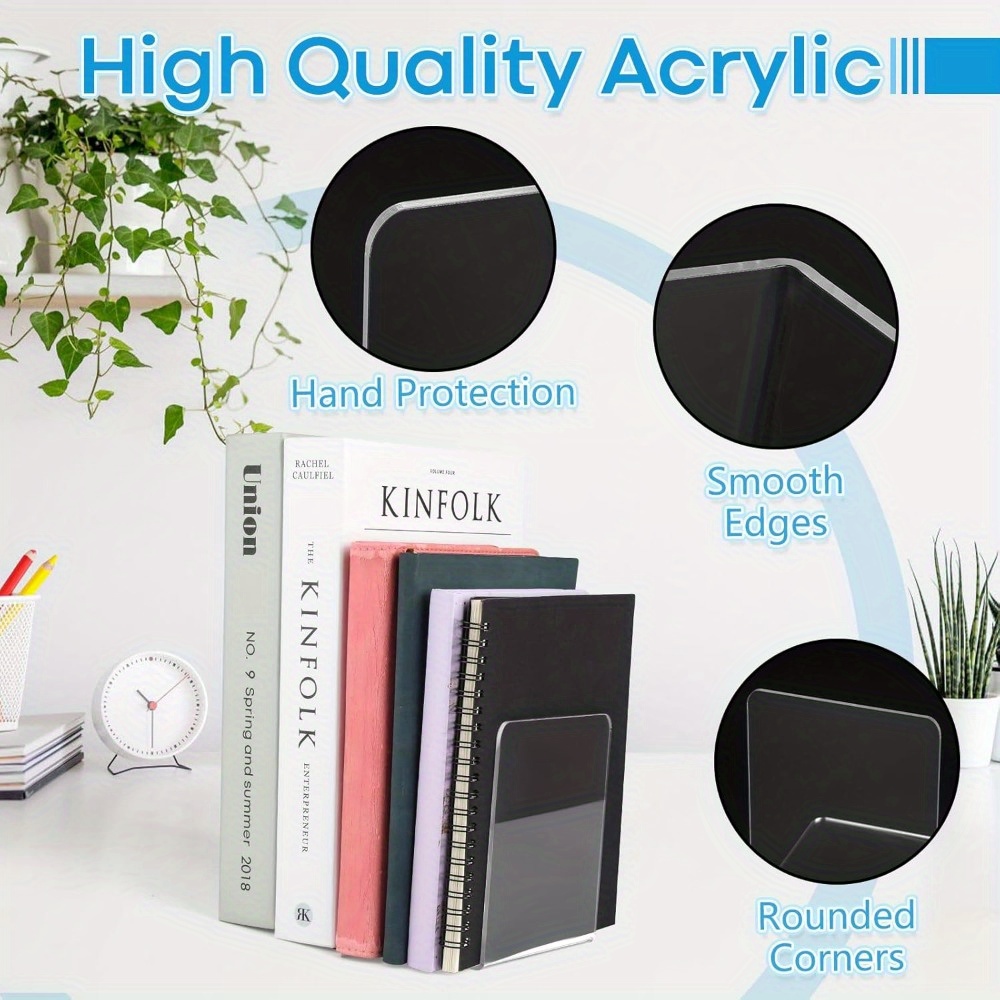Набор из 4/8 шт., прозрачные а – обзор и цена Aesthetic Bookend