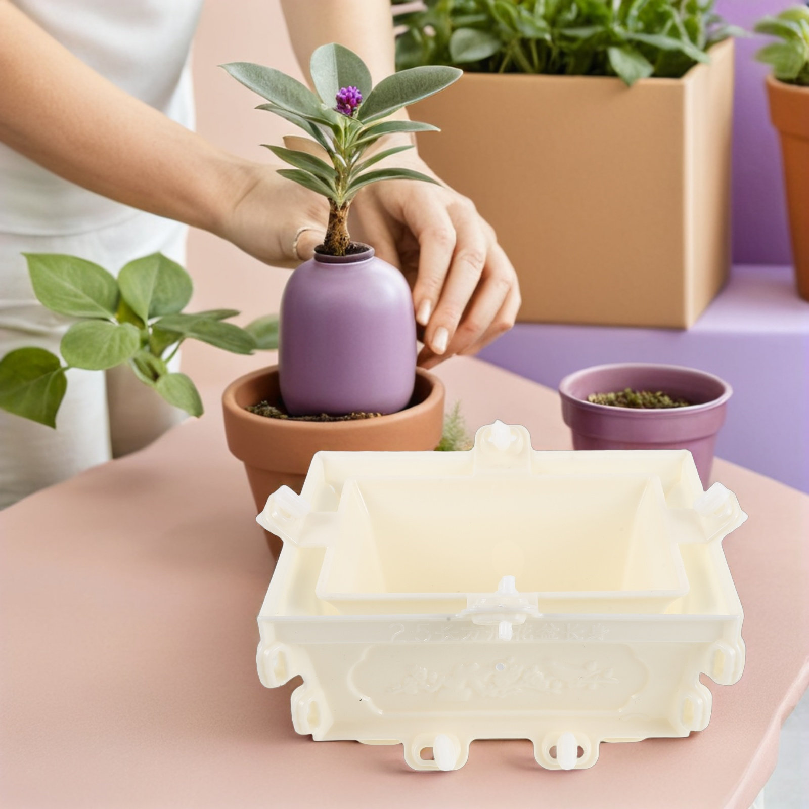 Пластиковая форма для бетонног – обзор и цена Succulent Planter Pot