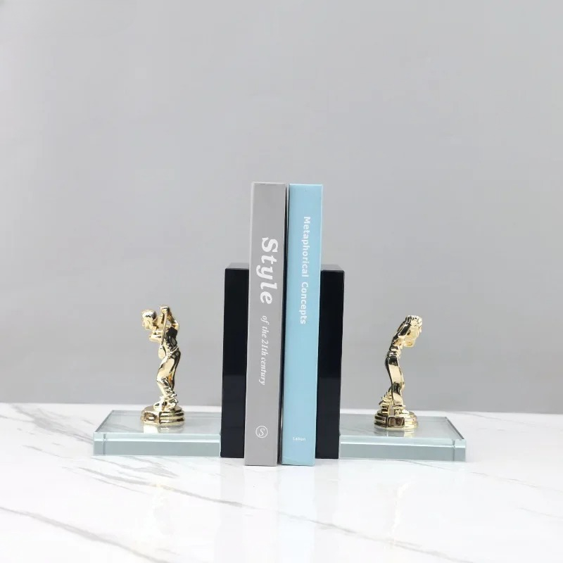 Золотая скульптура гольфиста,  – обзор и цена Aesthetic Bookend