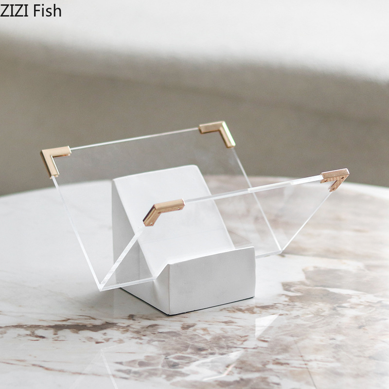Мраморная акриловая подставка  – обзор и цена Aesthetic Bookend