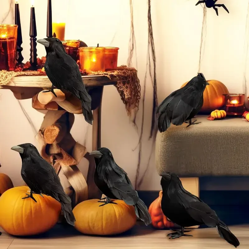 1 шт. Черная воронья-фигурка д – обзор и цена Home Decor Halloween