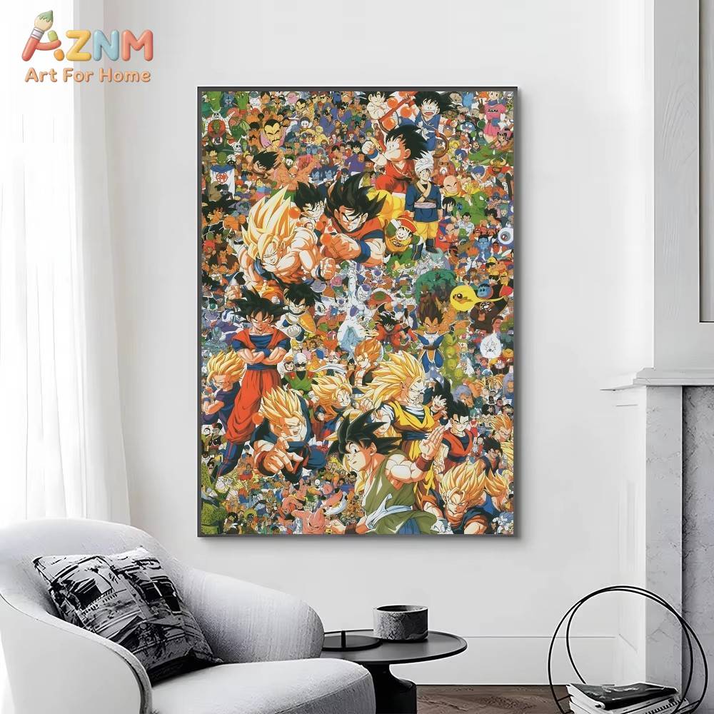 AZNM Dragon Ball Z, холст без  – обзор и цена Geometric Wall Art