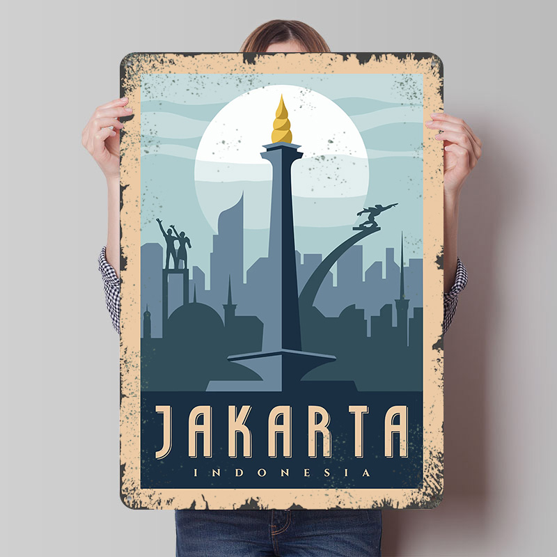 Металлический постер «Джакарта – обзор и цена Home Decor Jakarta
