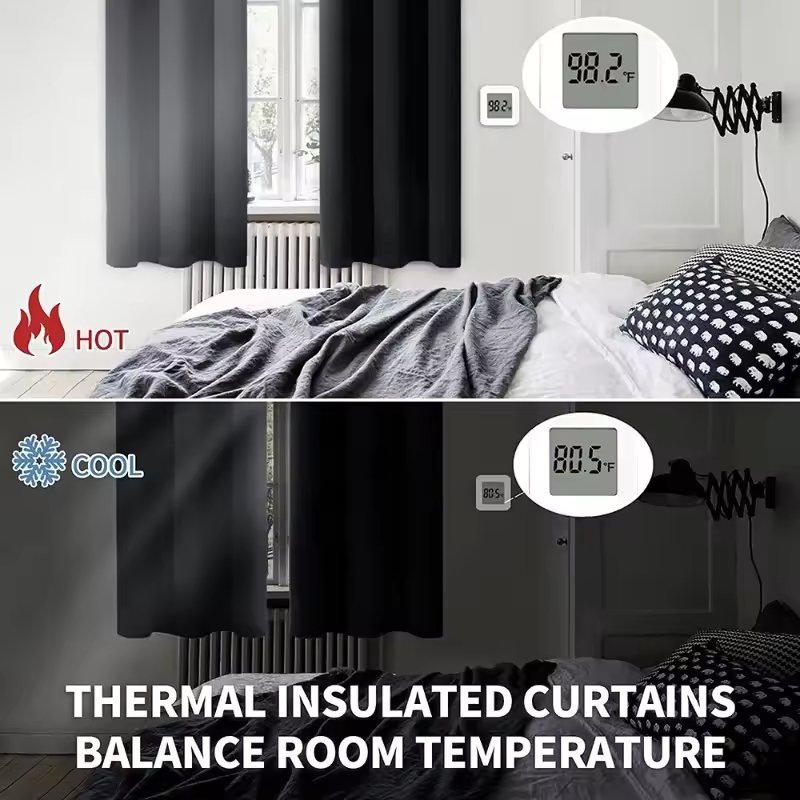 1 шт. Современные однотонные ш – обзор и цена Blackout Curtains