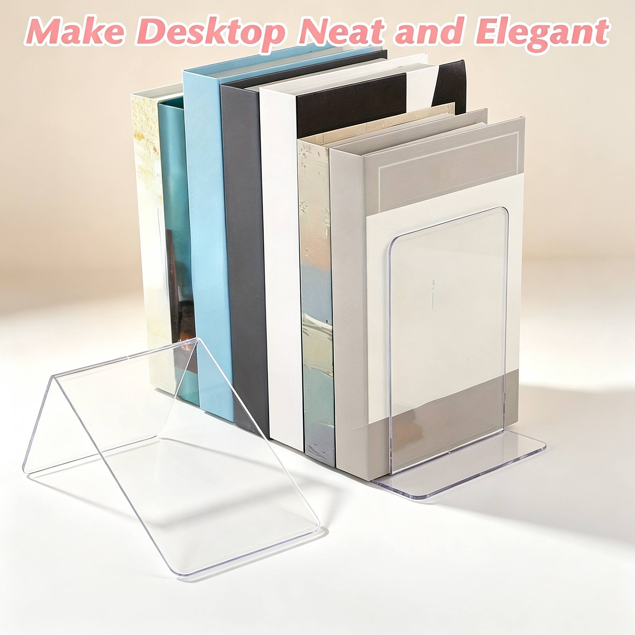 6 шт. прозрачных акриловых под – обзор и цена Aesthetic Bookend