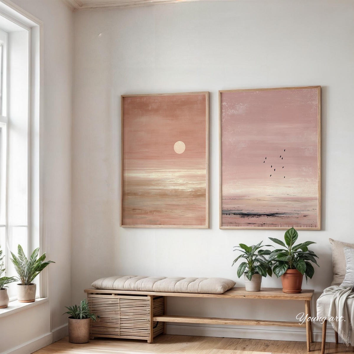 Набор из 2-х японских абстракт – обзор и цена Home Decor Japandi Style