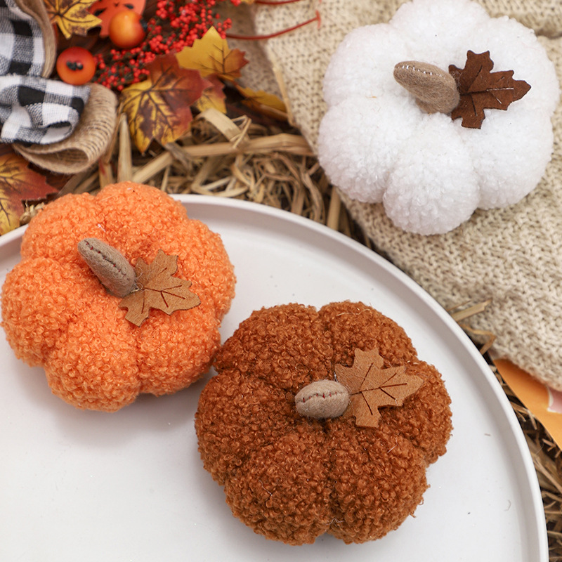 Пушистая плюшевая тыква для де – обзор и цена Home Decor Halloween