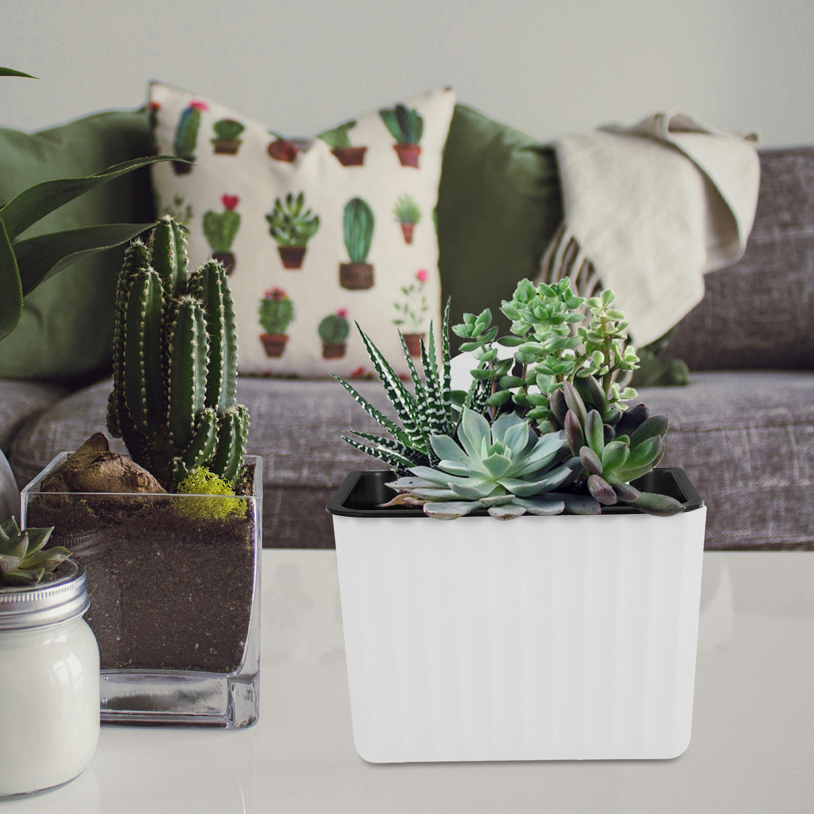 2 шт. самополивающиеся подвесн – обзор и цена Succulent Planter Pot