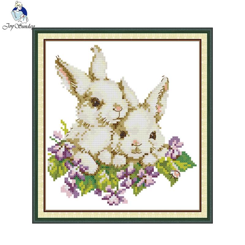 Joy Sunday Bunny Siblings узор – обзор и цена Home Decor Outlet