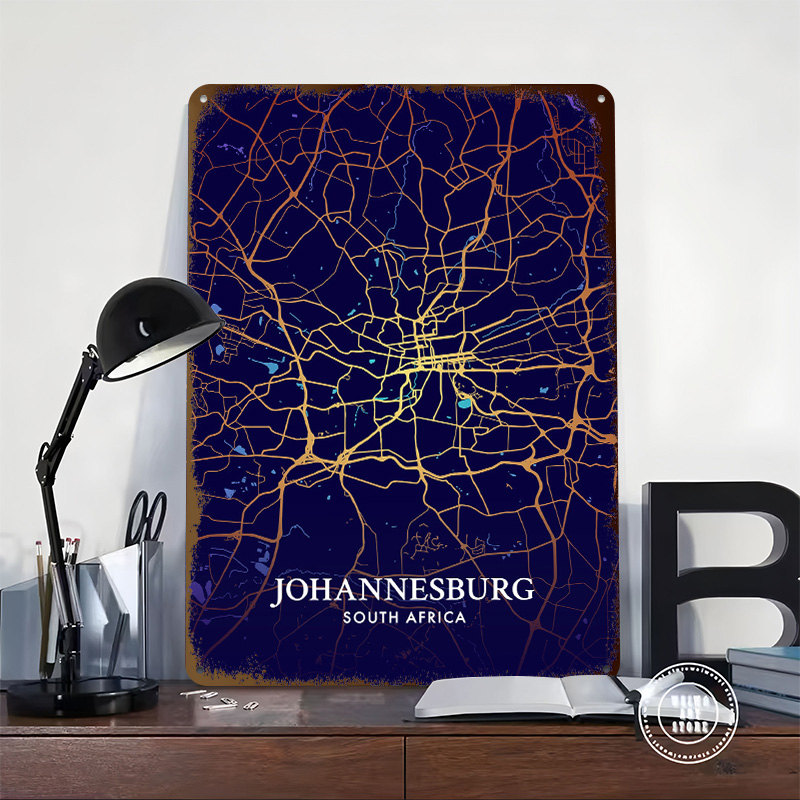 Плакат с картой города Йоханне – обзор и цена Home Decor Johannesburg
