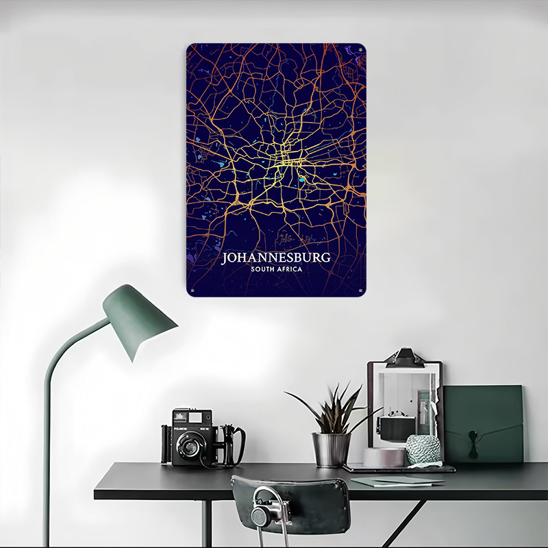 Плакат с картой города Йоханне – обзор и цена Home Decor Johannesburg